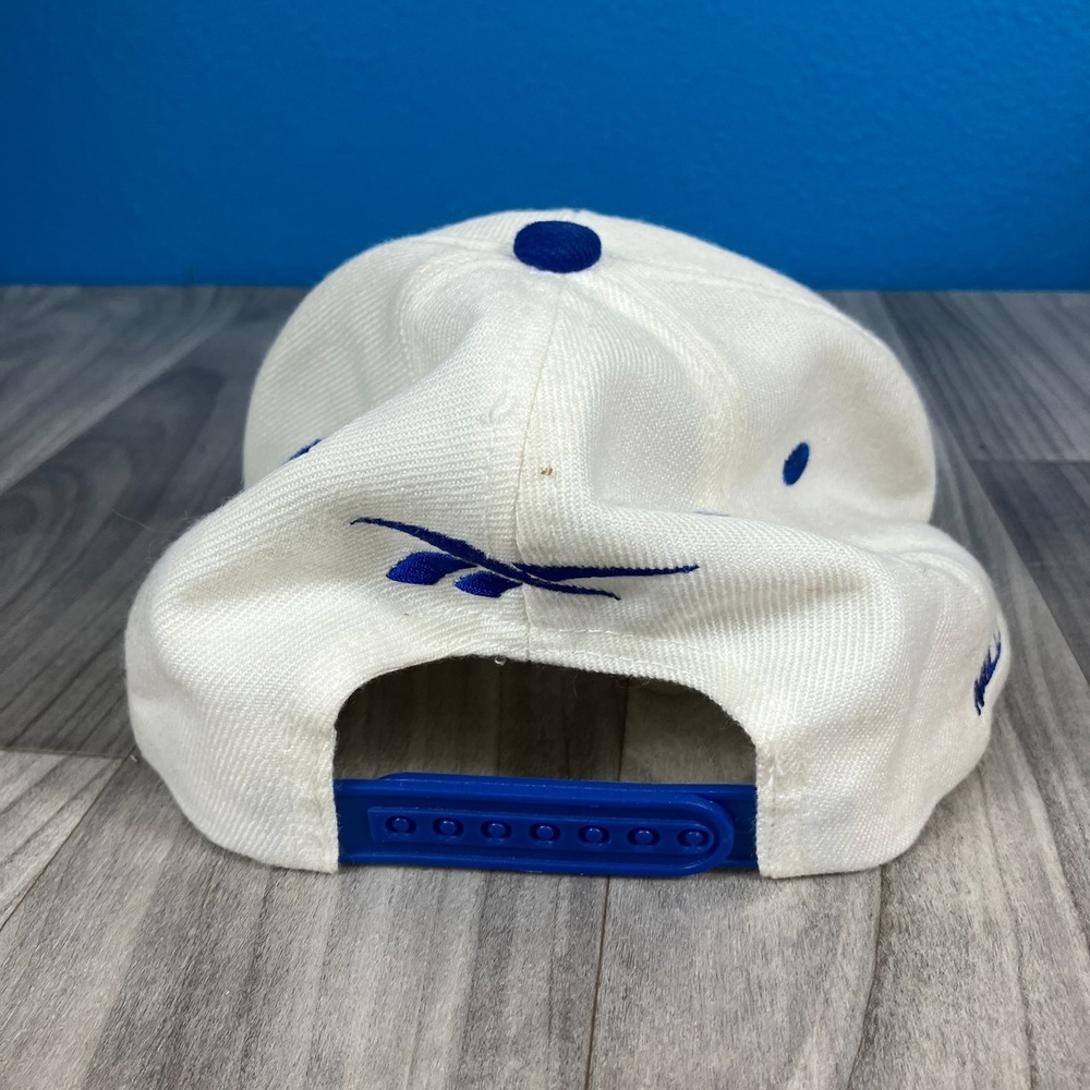 VTG Reebok College AF Air Force Academy Cap Snapback Blue Embroidered Wool Blend - Picture 3 of 6